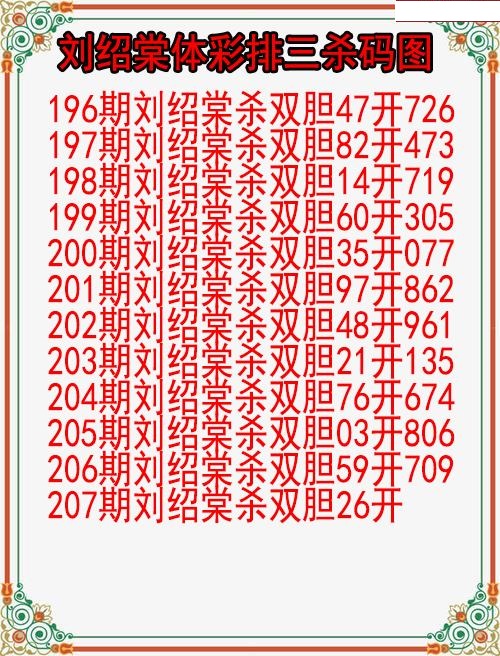 刘绍棠杀码图