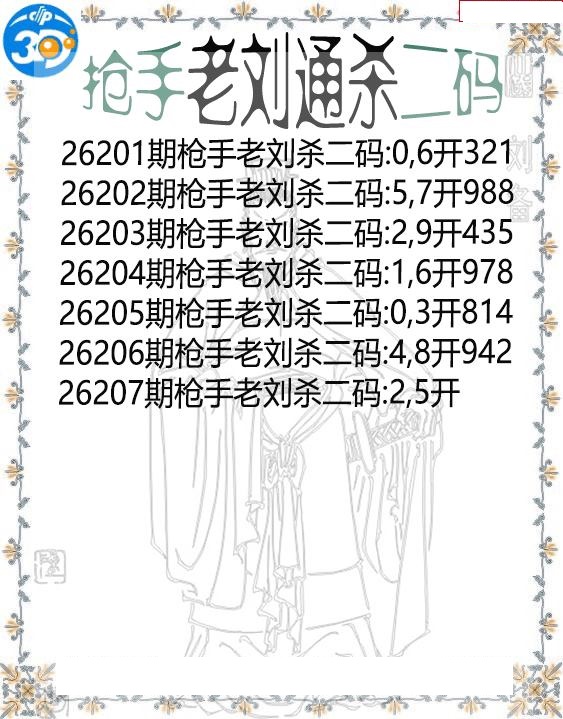 抢手老刘通杀二码