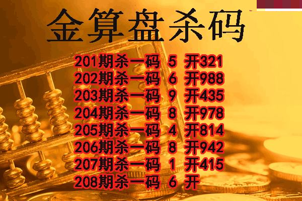 金算盘杀码