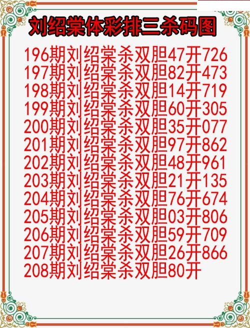 刘绍棠杀码图