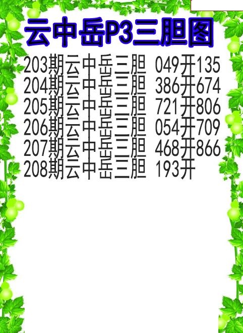 云中岳三胆图