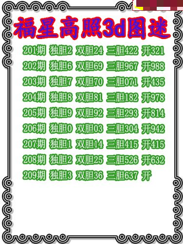 福星高照三胆