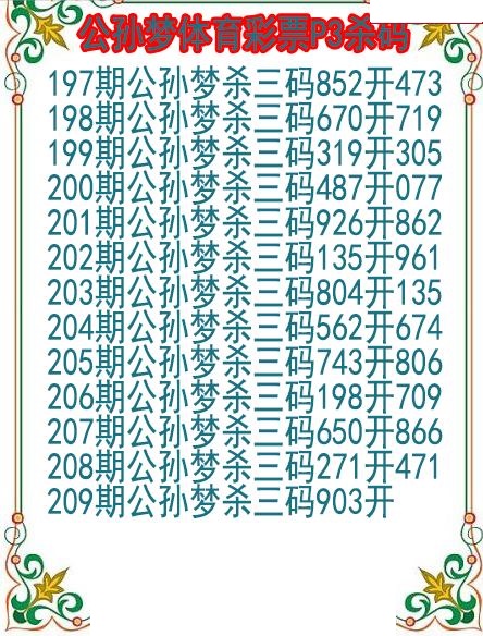 公孙梦杀码图