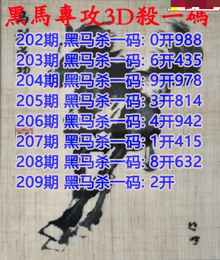 黑马杀码