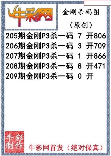 金刚杀码图迷