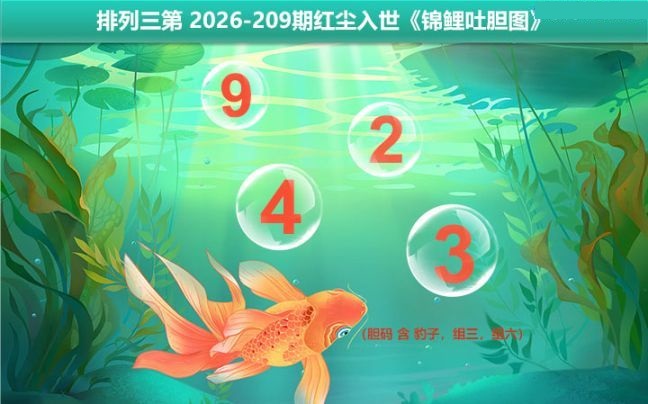锦鲤吐胆图