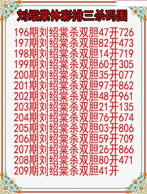 刘绍棠杀码图