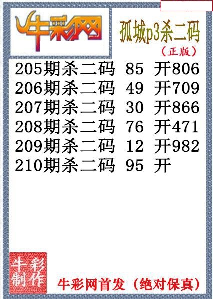 孤城杀码