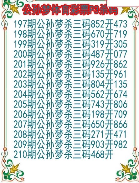 公孙梦杀码图