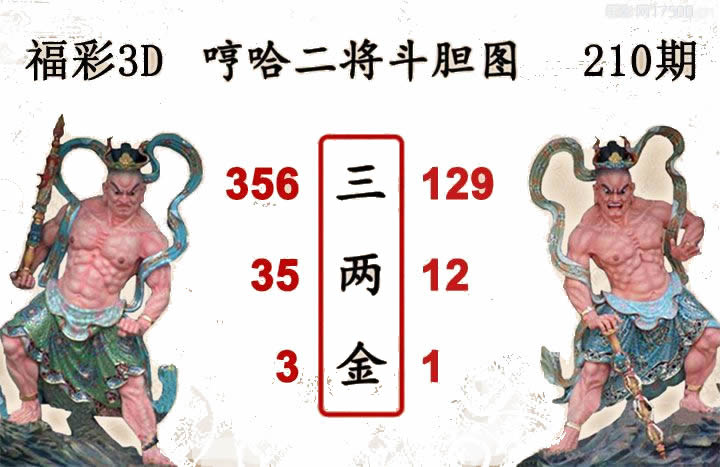哼哈二将斗胆图