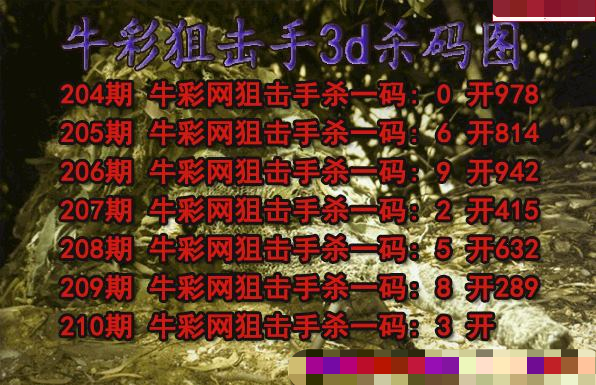牛彩狙击手杀码
