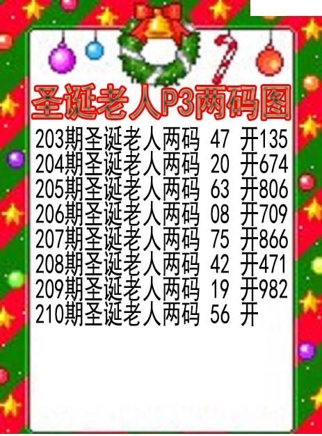 圣诞老人两码图