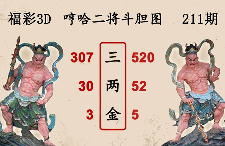 哼哈二将斗胆图