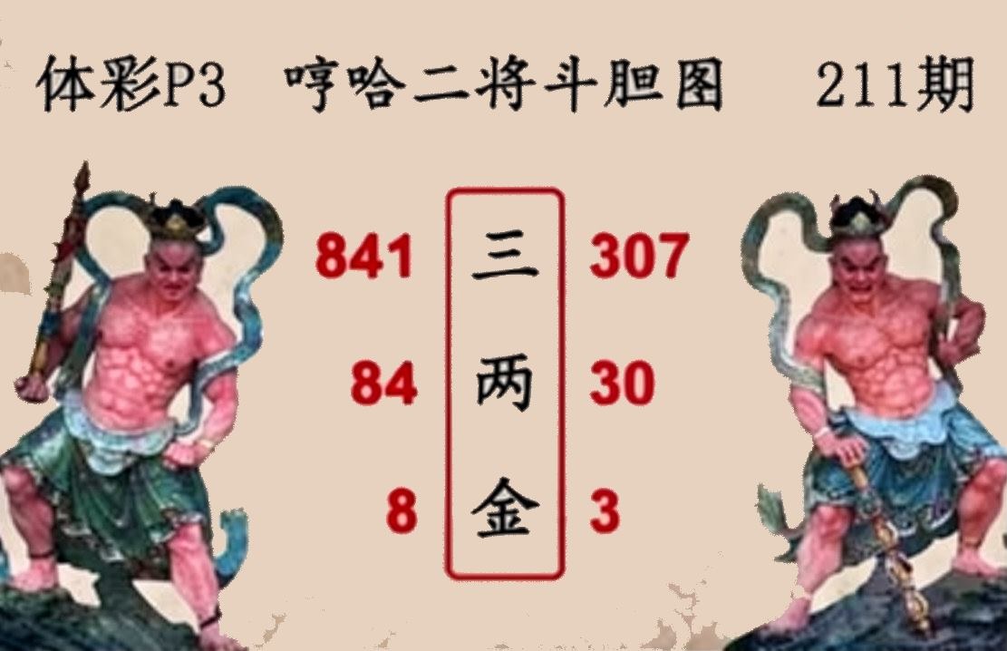 哼哈二将斗胆图