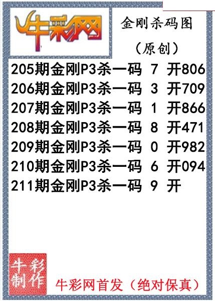 金刚杀码图迷