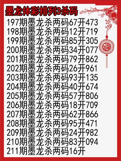 墨龙杀码图