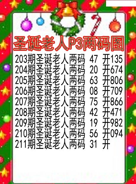 圣诞老人两码图