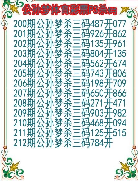 公孙梦杀码图