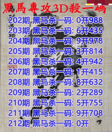 黑马杀码
