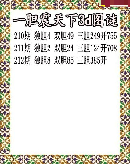 一胆震天下独胆