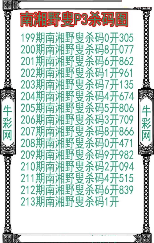 南湘野叟杀码图