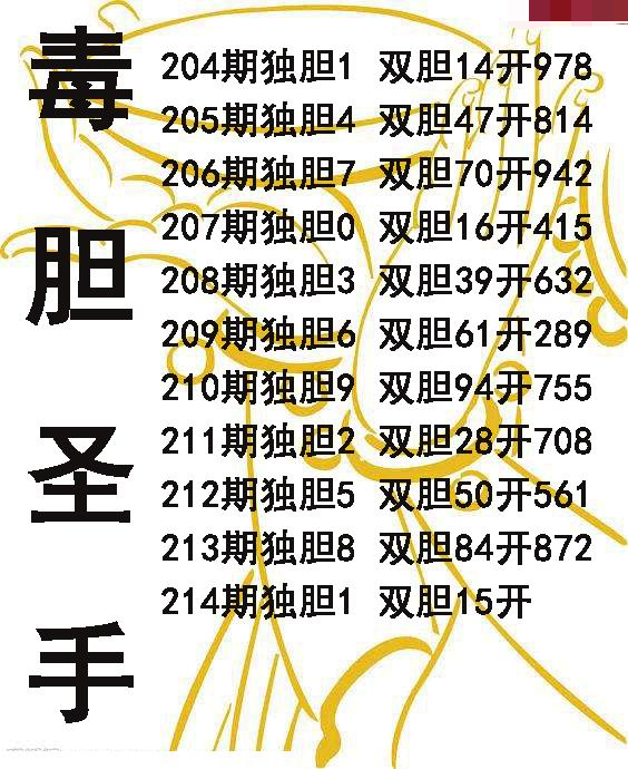 毒胆圣手