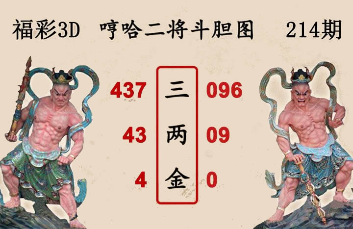哼哈二将斗胆图