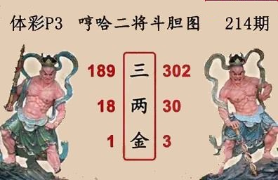 哼哈二将斗胆图