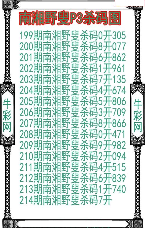 南湘野叟杀码图