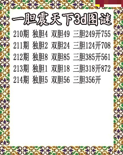 一胆震天下独胆