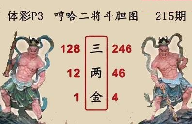 哼哈二将斗胆图