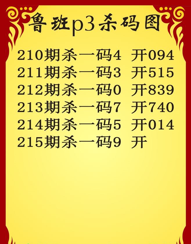 鲁班杀码