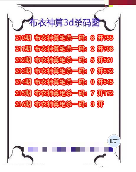 布衣神算杀码