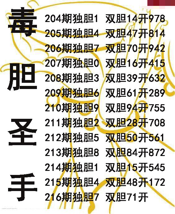 毒胆圣手