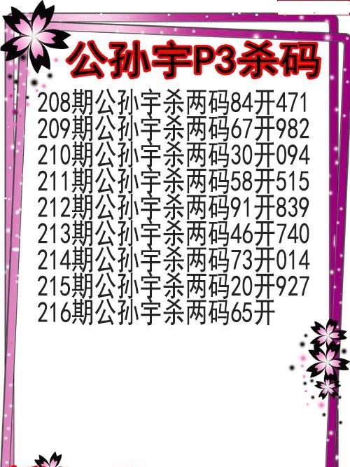 公孙宇杀码图