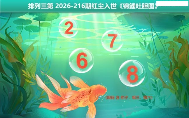 锦鲤吐胆图
