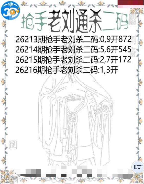 抢手老刘通杀二码