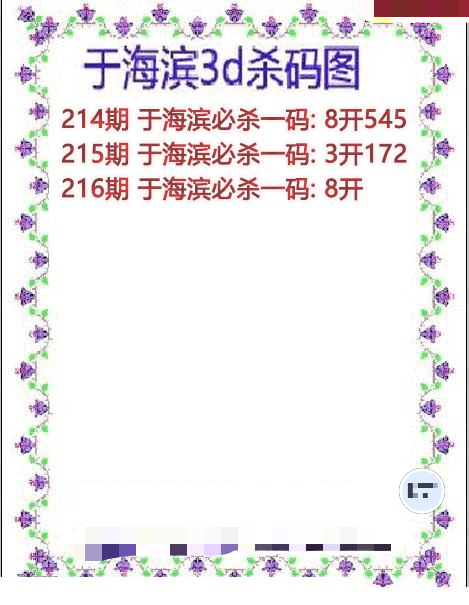于海滨杀码