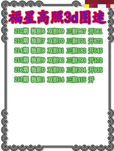 福星高照三胆