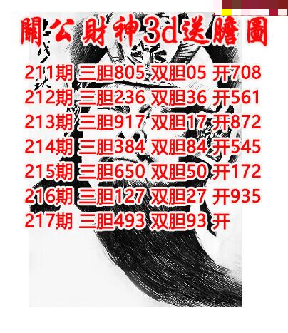 关公财神送胆