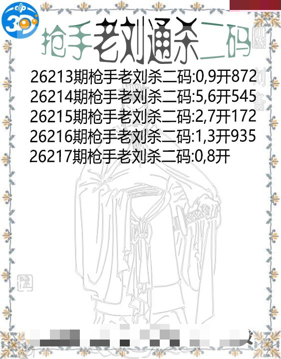 抢手老刘通杀二码
