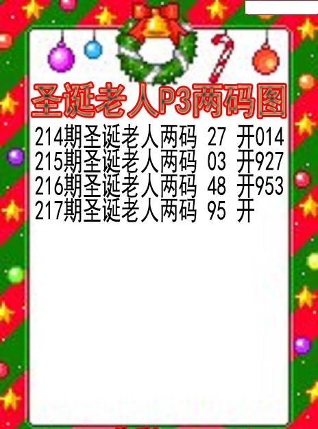 圣诞老人两码图