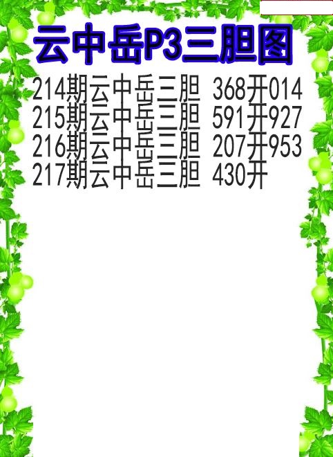 云中岳三胆图