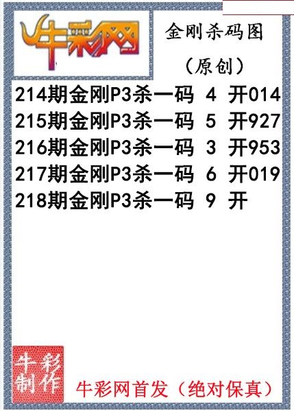 金刚杀码图