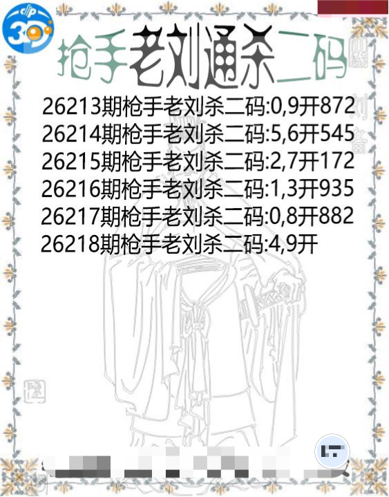 抢手老刘通杀二码