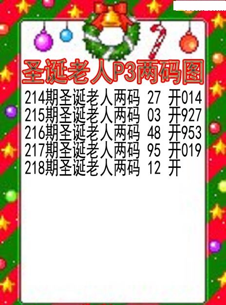 圣诞老人两码图