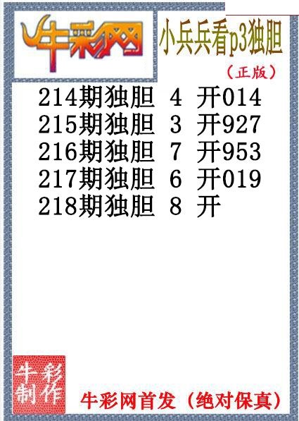 小兵兵独胆