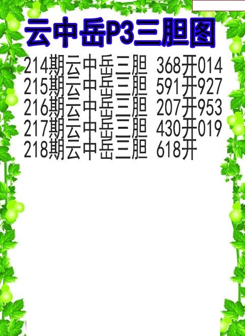 云中岳三胆图