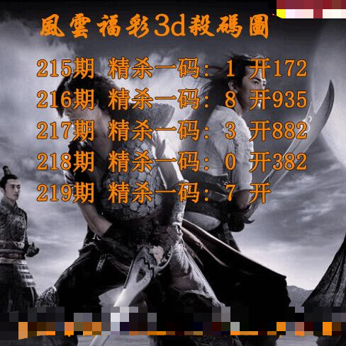 风云杀一码
