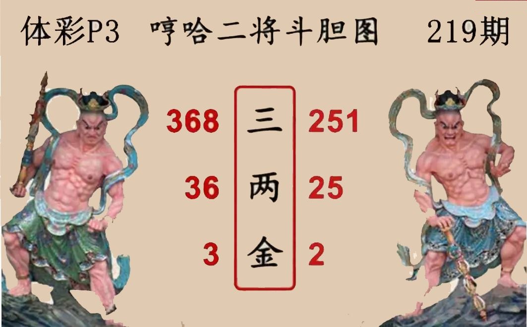 哼哈二将斗胆图